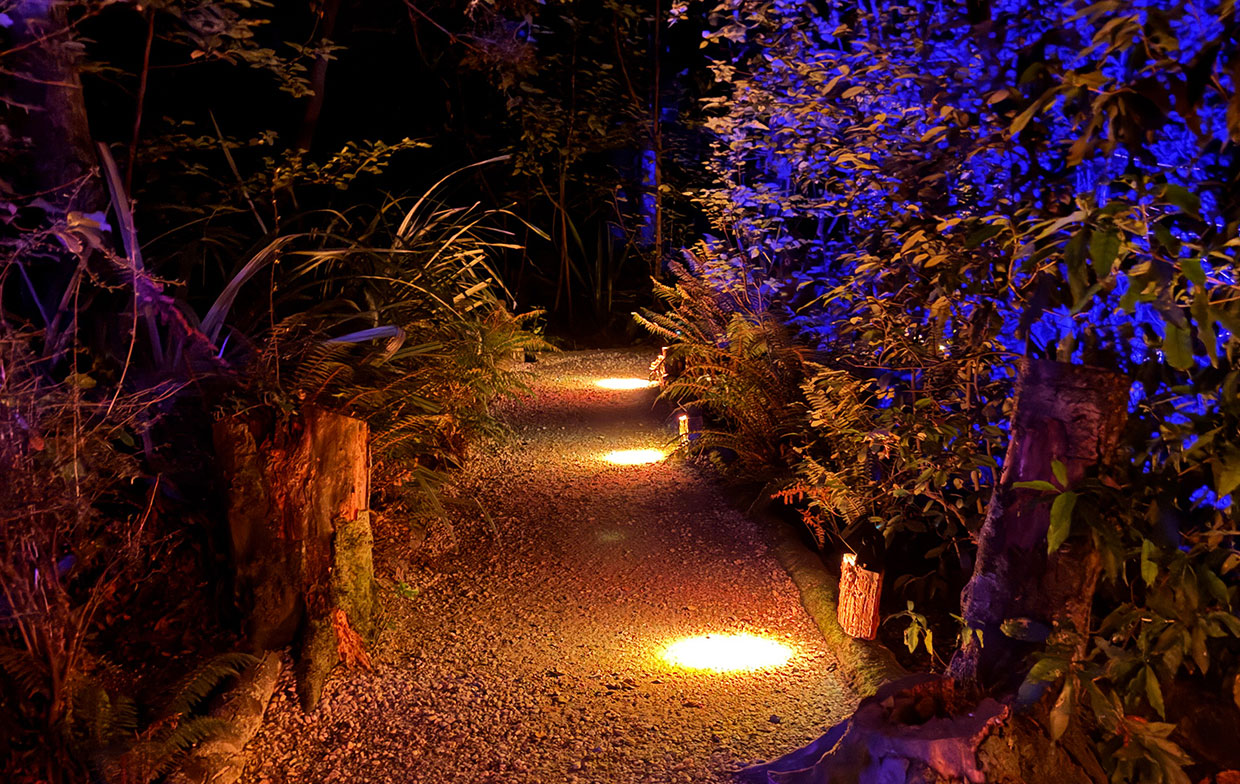 Well-Lit Pathway Through LUMA Enchanted – Guiding Your Way